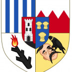 Marie Justina se dobře provdala do rodu Schwarzenbergů. Na obrázku je erb orlické větve tohoto rodu do roku 1918