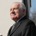Takový úsměv Václav Klaus tentokrát nezvládl