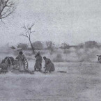 Ruští vojáci v bitvě u Mukdenu v roce 1905