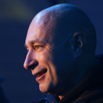 Daniel Landa nese prapor blanických "rytířů"