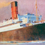 RMS Lancastria na obraze Odina Rosenvinge