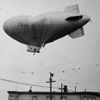Vzducholoď L-8 při havárii na předměstí San Francisca