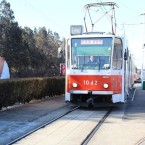 Tramvaj KT8D5K české výroby v Pchjongjangu
